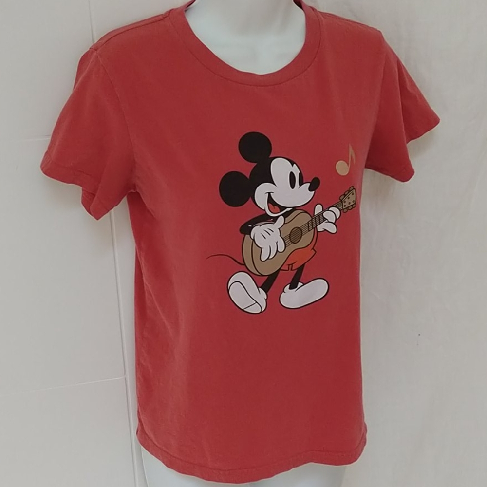 Uniqlo Banjo Mickey Mouse Crew neck tee shirt S